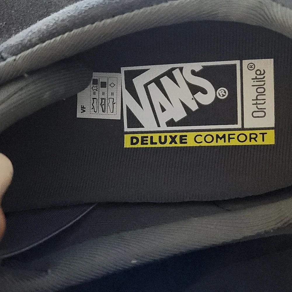 VANS Men's Charcoal and White Sneakers Size 13.